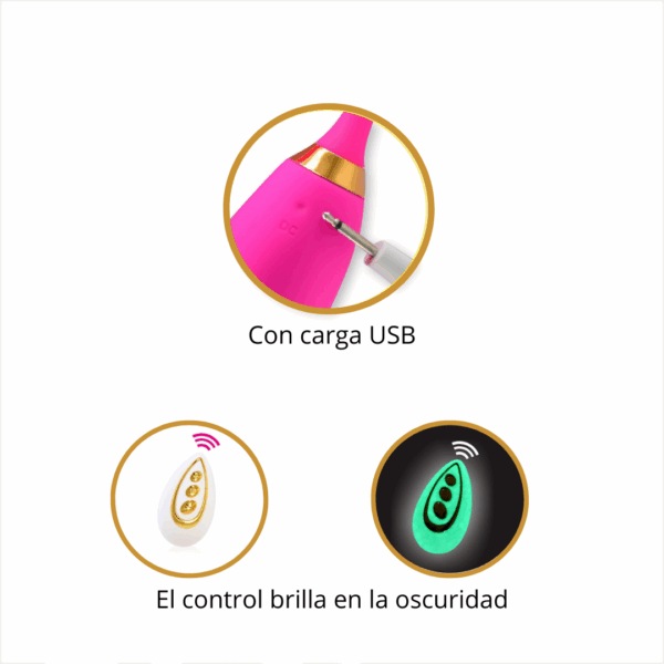 Dilatador Vibrador Eclipse con control - Imagen 4