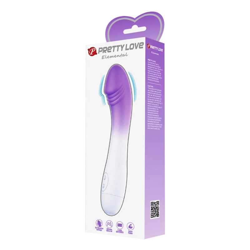 Vibrador PrettyLove Elemental Purple - Imagen 3