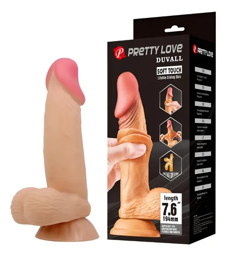 Dildo Duvall Piel Deslizante y Articulado