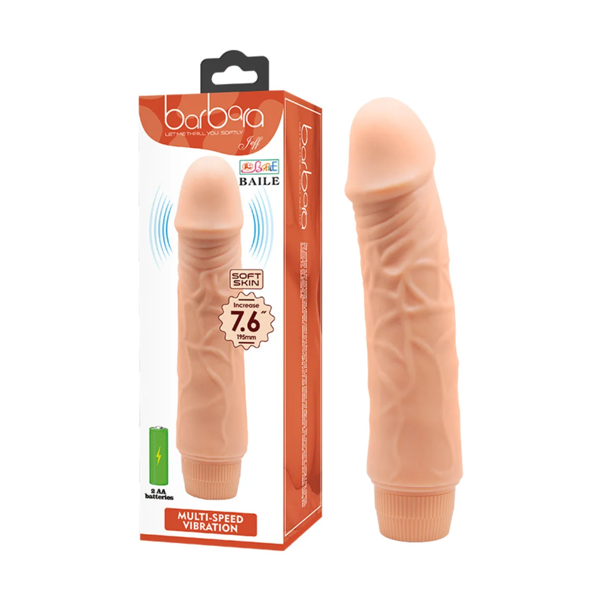 Vibrador Jeff 19,5cm